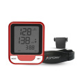 Compteur de calories de piste de vitesse le plus vendu Compteur de vitesse de cycle de mesure de la fréquence cardiaque avec ceinture thoracique